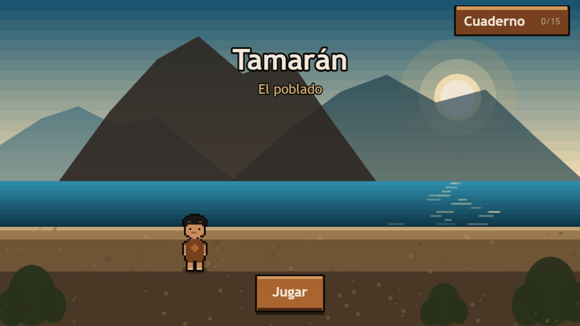 Pantalla de título del juego Tamarán